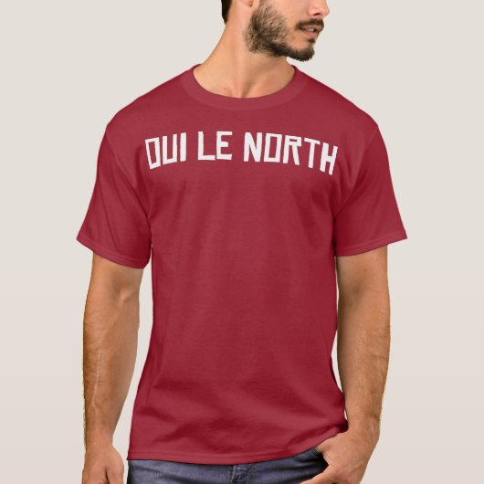 OUI LE NORTH Small Test French Canada T-Shirt (Vorderseite)