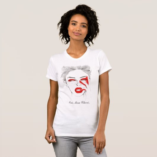Oui Mon Cheri T - Shirt (Vorne ganz)