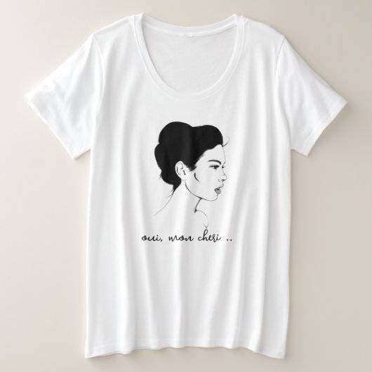 Oui, Mon Cheri T - Shirt (Design vorne)