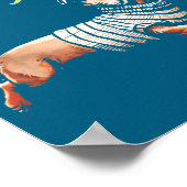 Oui Ner Funny Dachshund Wiener Dog French Humor  Poster (Ecke)