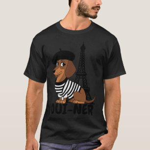 Oui-Ner Hund Lustiger Dachshund Wiener Meme T-Shirt