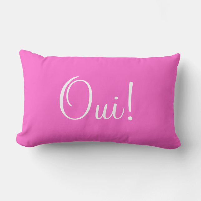 Oui Non Lumbar Pillow Lendenkissen (Vorderseite)