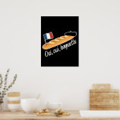 Oui Oui Baguette - Funny French Food Poster (Küche)