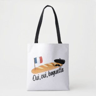 Oui Oui Baguette - Funny French Food Tasche