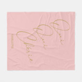 Oui Oui Chérie Französischer Zitat Chic Funny Blus Fleecedecke (Vorderseite (Horizontal))