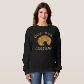 Oui Oui Croissant French Paris Holiday Vacation Ba Sweatshirt (Vorne ganz)