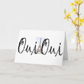 Oui, Oui! Karte (Gelbe Blume)