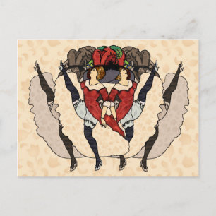 Oui! Oui! Oui! Flora Postkarte