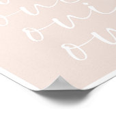 Oui Oui Oui Peach Hintergrund Poster (Ecke)