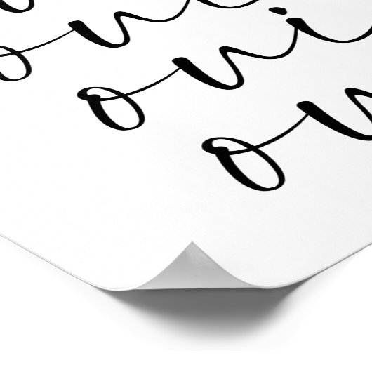 Oui Oui Oui Poster (Ecke)