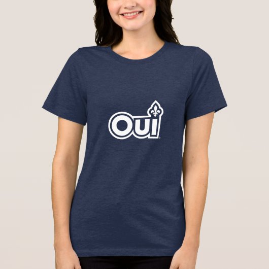OUI Québec Tri-Blend Shirt (Vorderseite)