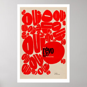 Oui Revolution Poster Französischer Sozialistische