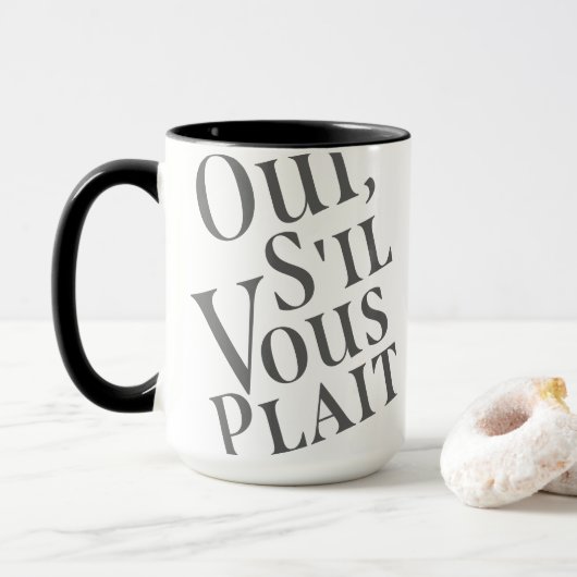 Oui, s il vous plait tasse (Mit Donut)