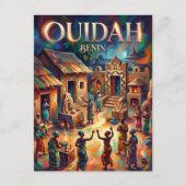 Ouidah Python Tempel Benin Postkarte (Vorderseite)