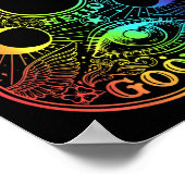 Ouija Board Planchette Gothic Paranormal Halloween Poster (Ecke)