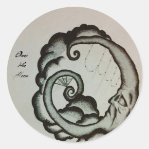 Ouija Mond-Abziehbilder/Aufkleber Runder Aufkleber