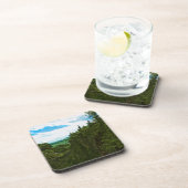 Ouimet Canyon Canada Abstrakt Impressionismus Getränkeuntersetzer (Rechte Seite)