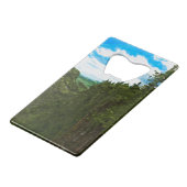 Ouimet Canyon Canada Abstrakt Impressionismus Kreditkartenflaschenöffner (Rückseite Schrägansicht)