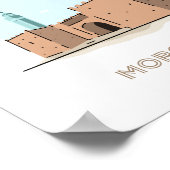 Oujda City travel poster - morocco travel poster (Ecke)