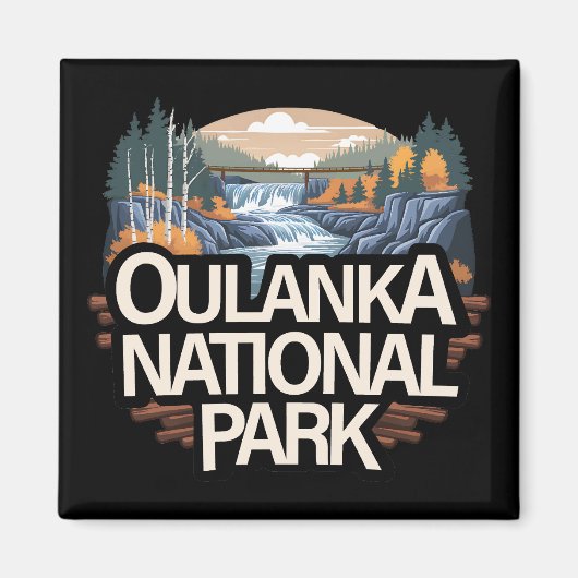 Oulanka Nationalpark Finnland Magnet (Vorne)