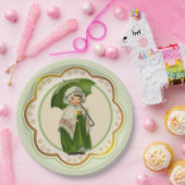 Ould Ireland Irish Umbrella Girl Pappteller (Party)