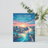 Oulu Finnland Postkarte (Stehend Vorderseite)