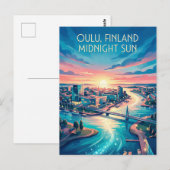 Oulu Finnland Postkarte (Vorne/Hinten)