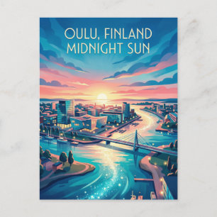 Oulu Finnland Postkarte