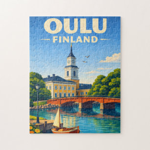 Oulu Finnland Puzzle Vintage Reise