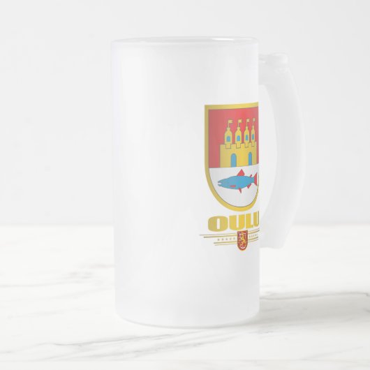 Oulu Mattglas Bierglas (VorderseiteRechts)
