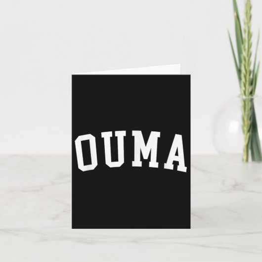 Ouma Karte (Vorderseite)