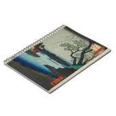 Oumaygashi - Vintage japanische Edo River Scene Notizblock (Linke Seite)