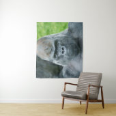 Oumbis Power ein Silverback-Portrait Wandteppich (Beispiel)