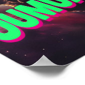 Oumuamua gerade durch die Galaxie der Alien Poster (Ecke)