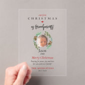 Our 1st Christmas as Grandparents Child Photo Acryleinladungen (Insitu (Handheld))
