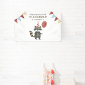Our Baby Raccoon 1st Birthday  Banner (InSitu)