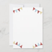 Our Baby Raccoon 1st Birthday Einladung (Rückseite)