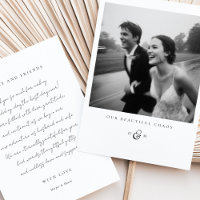 "Our Beautiful Chaos" Foto Dankeschön Karte