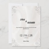 Our Beautiful Day Wedding Invitation Einladung (Vorderseite)