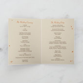 Our Bench Wedding Program Card Programm (Innenseite)