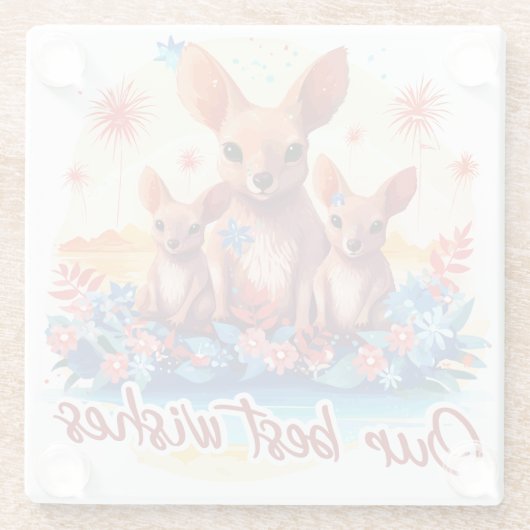 Our Best Wishes Glasuntersetzer (Rückseite)