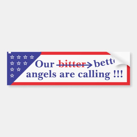 Our Better Angels Bumper Sticker Autoaufkleber (Vorne)