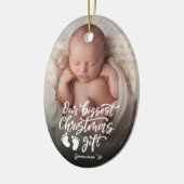 Our Biggest Christmas Gift | Baby Photo Keramik Ornament (Links)