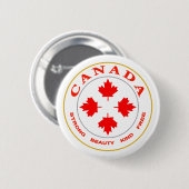 Our Canada Emblem Button (Vorne & Hinten)