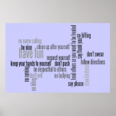 Our Church Rules Poster (Vorne)