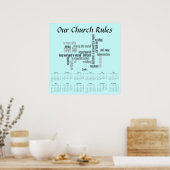 Our Church Rules Poster (Küche)