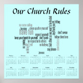 Our Church Rules Poster (Vorne)