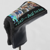 Our Dad is The Best Tee Rex 3 Photo Collage Golf Headcover (3/4 Vorderseite)