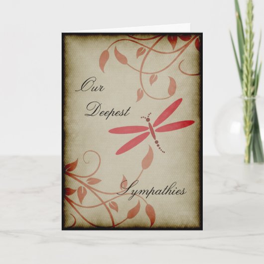 Our Deepest Sympathies Karte (Vorderseite)