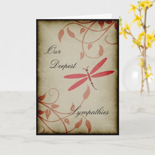 Our Deepest Sympathies Karte (Gelbe Blume)